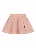 BONPOINT Pleated Stretch Cotton Gabardine Skirt