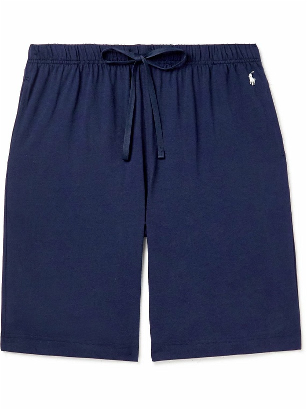 Photo: Polo Ralph Lauren - Straight-Leg Cotton-Jersey Pyjama Shorts - Blue
