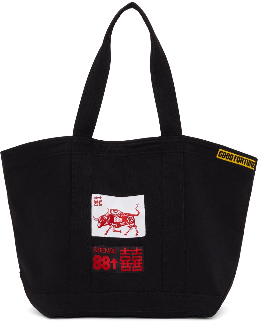 Photo: SSENSE WORKS SSENSE Exclusive 88rising Black Patch Tote