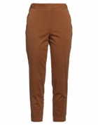 Alessia Santi Womens Pants Camel