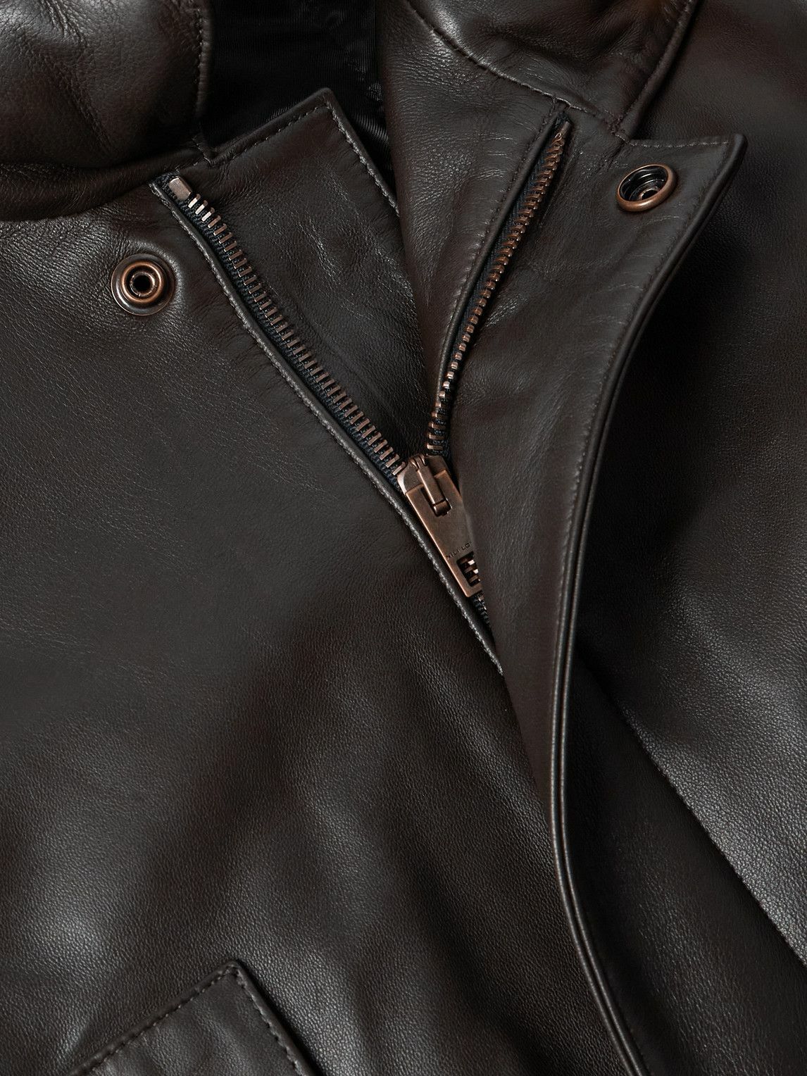 Nili Lotan - Liri Leather Jacket - Brown