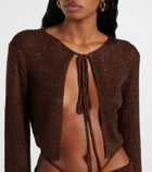 Bananhot Alma sequined knitted cardigan