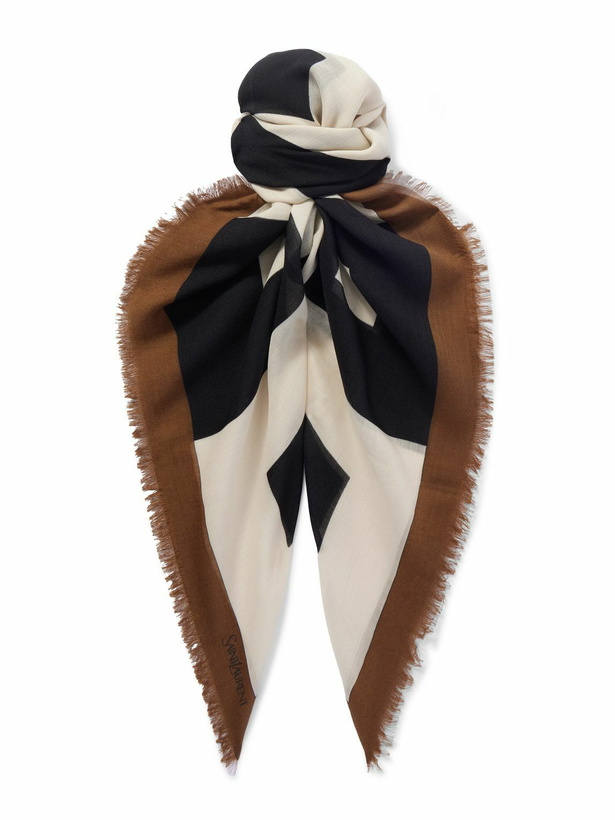 Photo: SAINT LAURENT - Fringed Wool Scarf