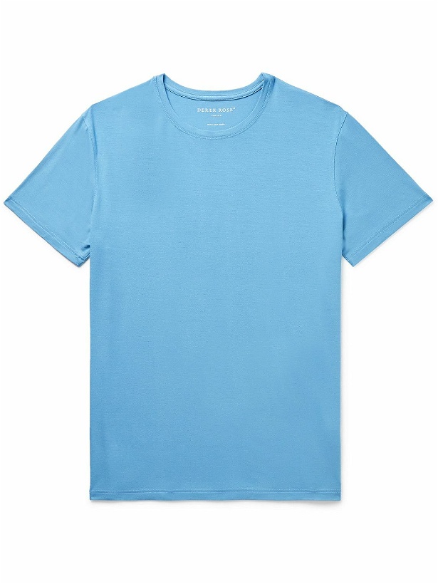 Photo: Derek Rose - Basel 14 Stretch-Modal Jersey T-Shirt - Blue