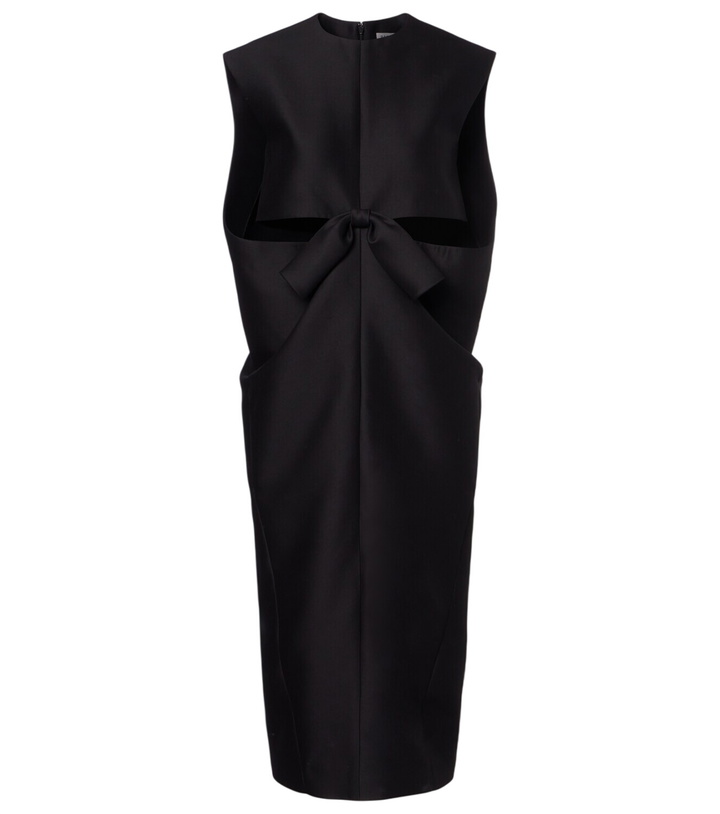 Photo: Balenciaga Cutout crêpe satin midi dress