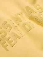 FEAR OF GOD ESSENTIALS - Logo-Appliquéd Cotton-Blend Jersey Hoodie - Yellow