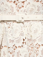 SELF-PORTRAIT Floral Lace Midi Dress