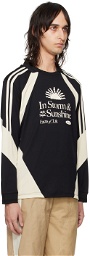 Kijun Black & Off-White Sunshine Football Long Sleeve T-Shirt