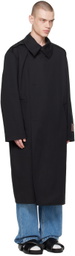 Commission SSENSE Exclusive Black Trench Coat