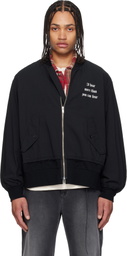 UNDERCOVER Black UP1F4201 Bomber Jacket