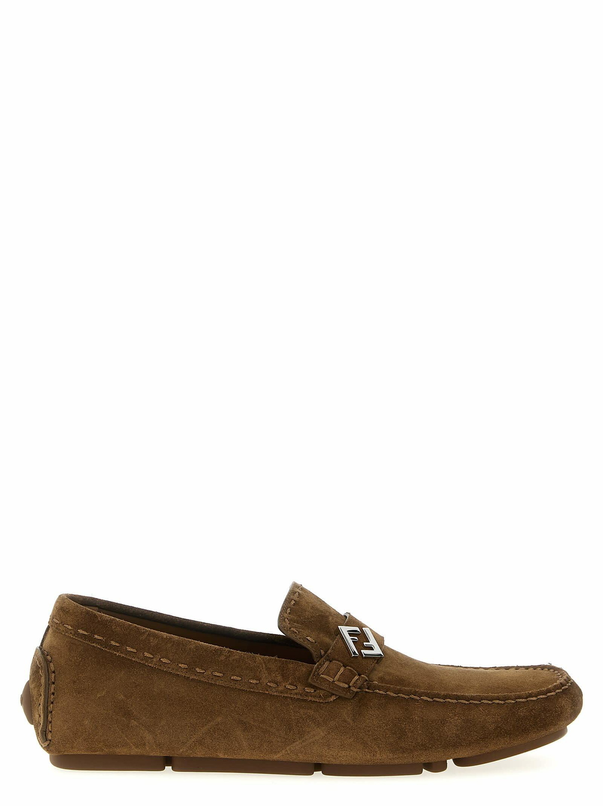 スニーカー Fendi Brown Suede O Lock Light Loafers Fendi Brown Suede O Lock Light Loafersâ Fendi