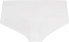SKIMS Three-Pack White SKIMS Cotton Briefs