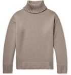 Deveaux - Justin Ribbed Wool and Cashmere-Blend Rollneck Sweater - Brown
