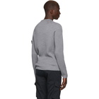 Stone Island Grey Wool Sweater