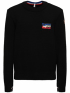 MONCLER GRENOBLE - Stretch Wool Blend Crewneck Sweater