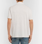 Ermenegildo Zegna - Hemp-Piqué Polo Shirt - Off-white