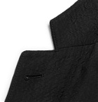 Giorgio Armani - Unstructured Matelassé Suit Jacket - Black