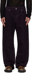 Eckhaus Latta Purple Bend Jeans