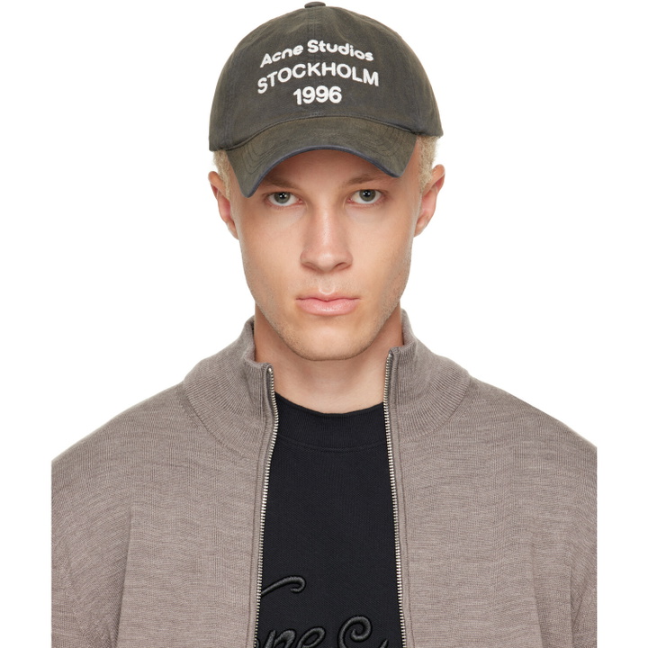 Photo: Acne Studios Black '1996' Logo Baseball Cap