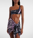 Pucci Iride semi-sheer cotton beach cover-up