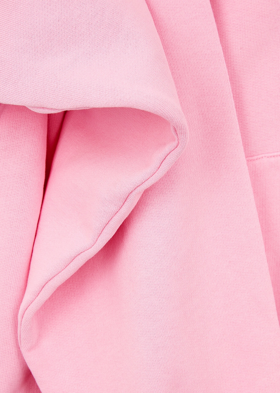 Colorful Standard Hooded Cotton Sweatshirt Light Pink
