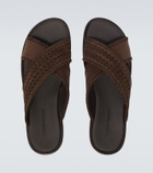 Manolo Blahnik Tex leather sandals