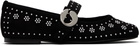 Coperni Black Belt Ballerina Flats