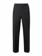 Auralee - Slim-Fit Straight-Leg Pleated Wool Suit Trousers - Black
