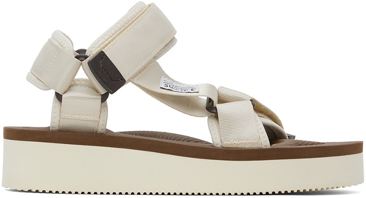 Photo: Suicoke Off-White & Brown DEPA-2PO Sandals