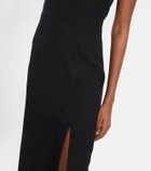 Safiyaa Lucrezia embellished crêpe gown