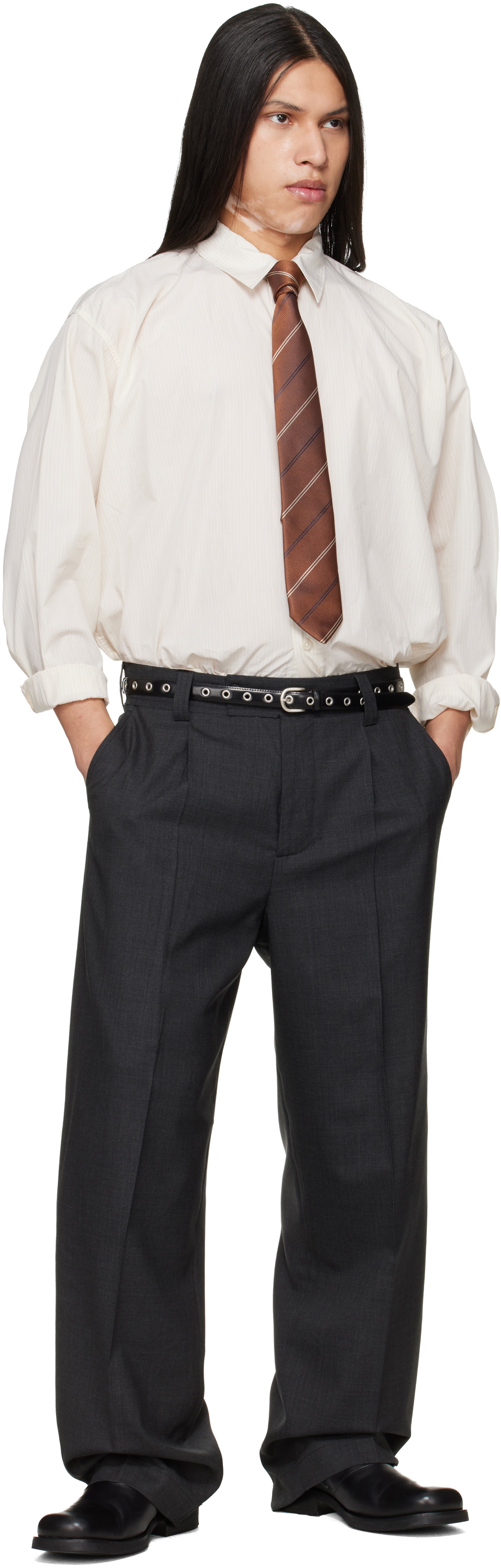 mfpen Gray Patch Trousers