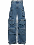 THE ATTICO Mid Rise Baggy Cargo Jeans