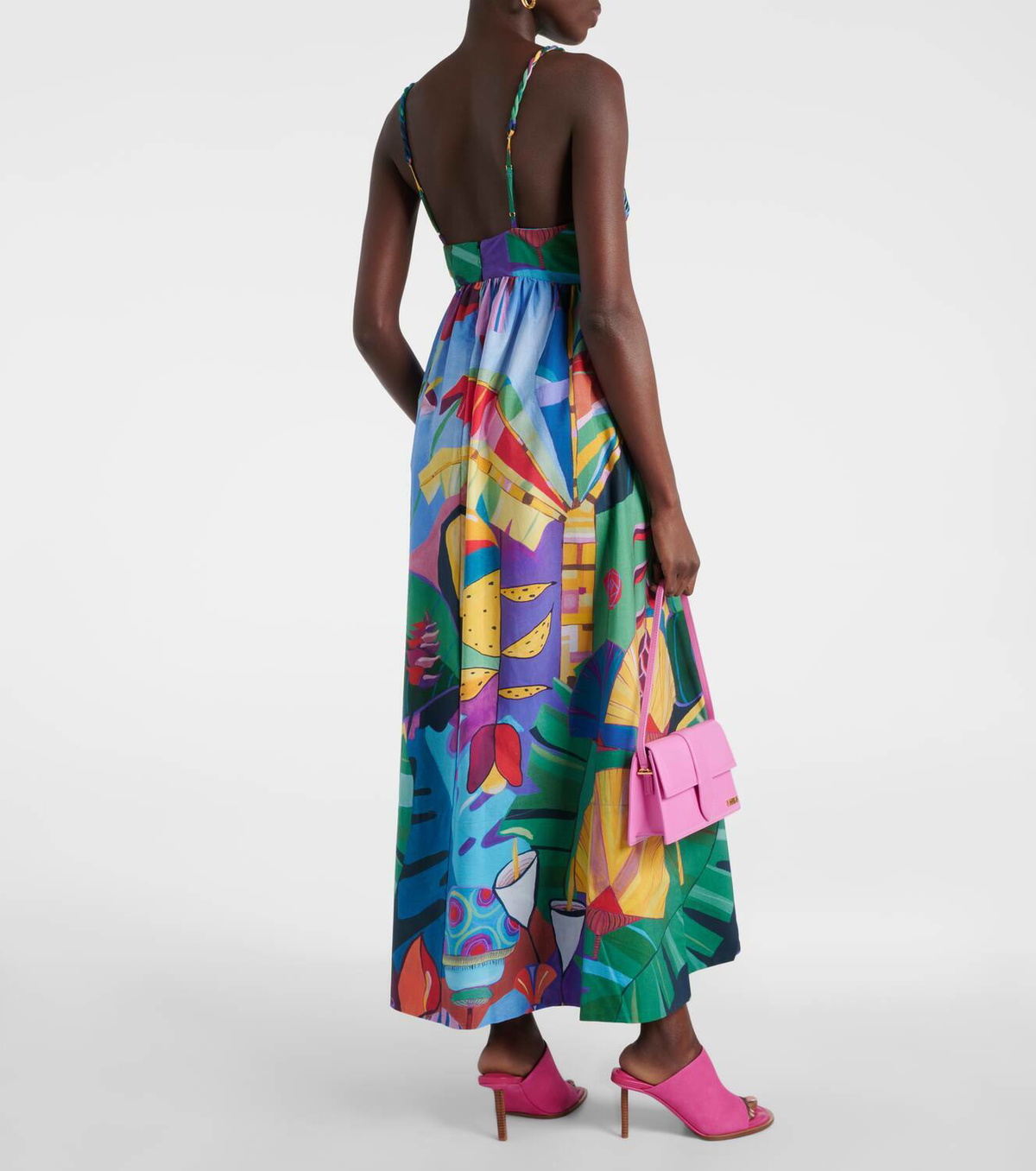 Farm Rio Tropical Scenario cotton maxi dress Farm Rio