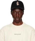 Maison Kitsuné Black Dressed Fox Cap