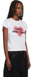 VAQUERA White 'I Hate NY' T-shirt