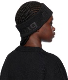 alexanderwang.t Black Logo Compact Deboss Headband