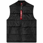 Alpha Industries Men's Puffer Vest in Black