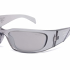 Prada Eyewear Men's A19S Sunglasses in Transparent Grey/Light Grey 