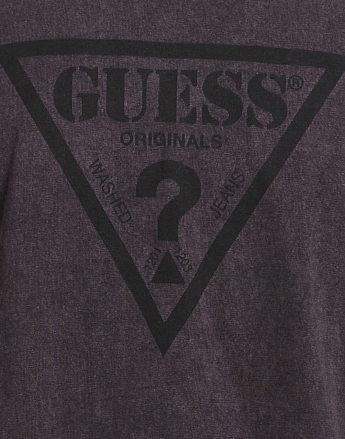 Guess Mens T-shirt Dark in Purple