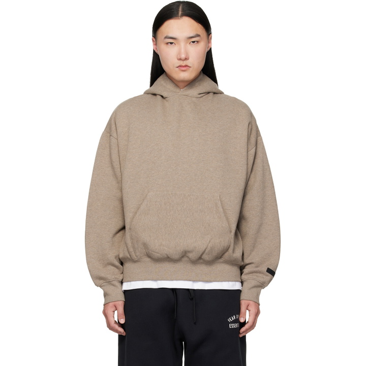 Photo: Fear of God ESSENTIALS Beige Classic Hoodie