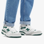 New Balance Men's BB550WT1 Sneakers in White/Green