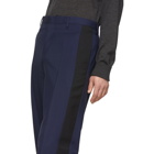 Lanvin Navy Wool Mohair Trousers