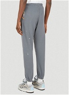 French Logo Print Track Pants in Grey