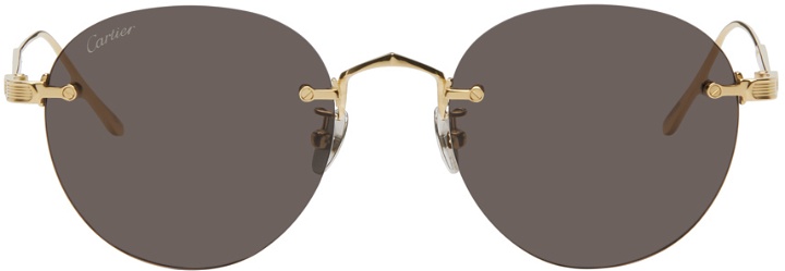 Photo: Cartier Gold Round Sunglasses