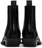 Ann Demeulemeester Black Harper Pointy Medium Heel Chelsea Boots