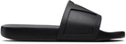Valentino Garavani Black Coolside Rubber Slide Sandals