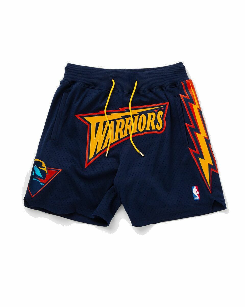 Photo: Mitchell & Ness Nba Shorts Just Don 7 Inch Golden State Warriors Blue - Mens - Sport & Team Shorts