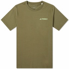 Adidas Men's TX MTN 2.0 T-Shirt in Olive Strata