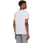 Moncler White Maglia Contrast Collar T-Shirt