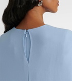 Markarian Natasha satin cape gown